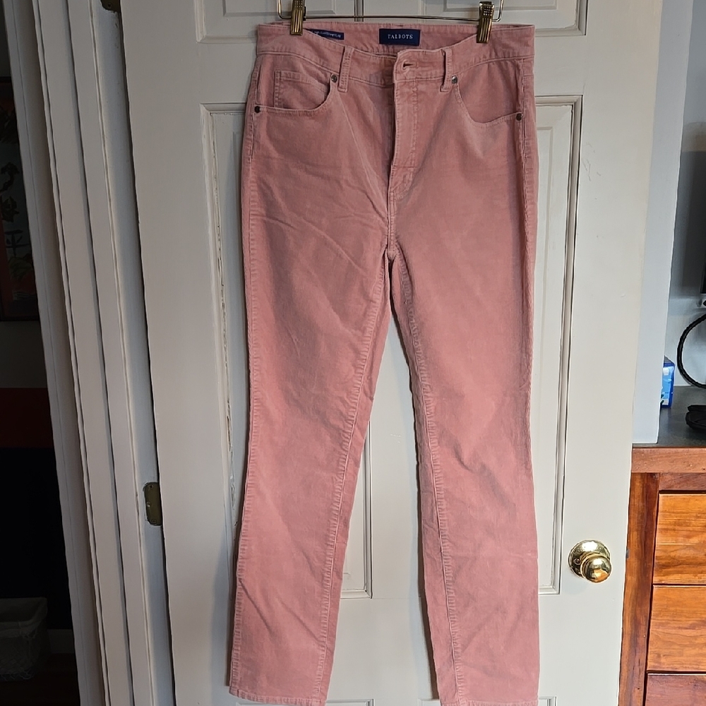 Talbots Dusty Pink Straight Leg courderoy